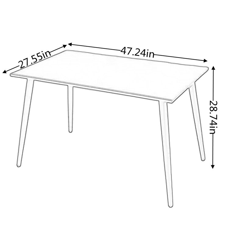 SHINYOK Metal Outdoor Dining Table Wayfair